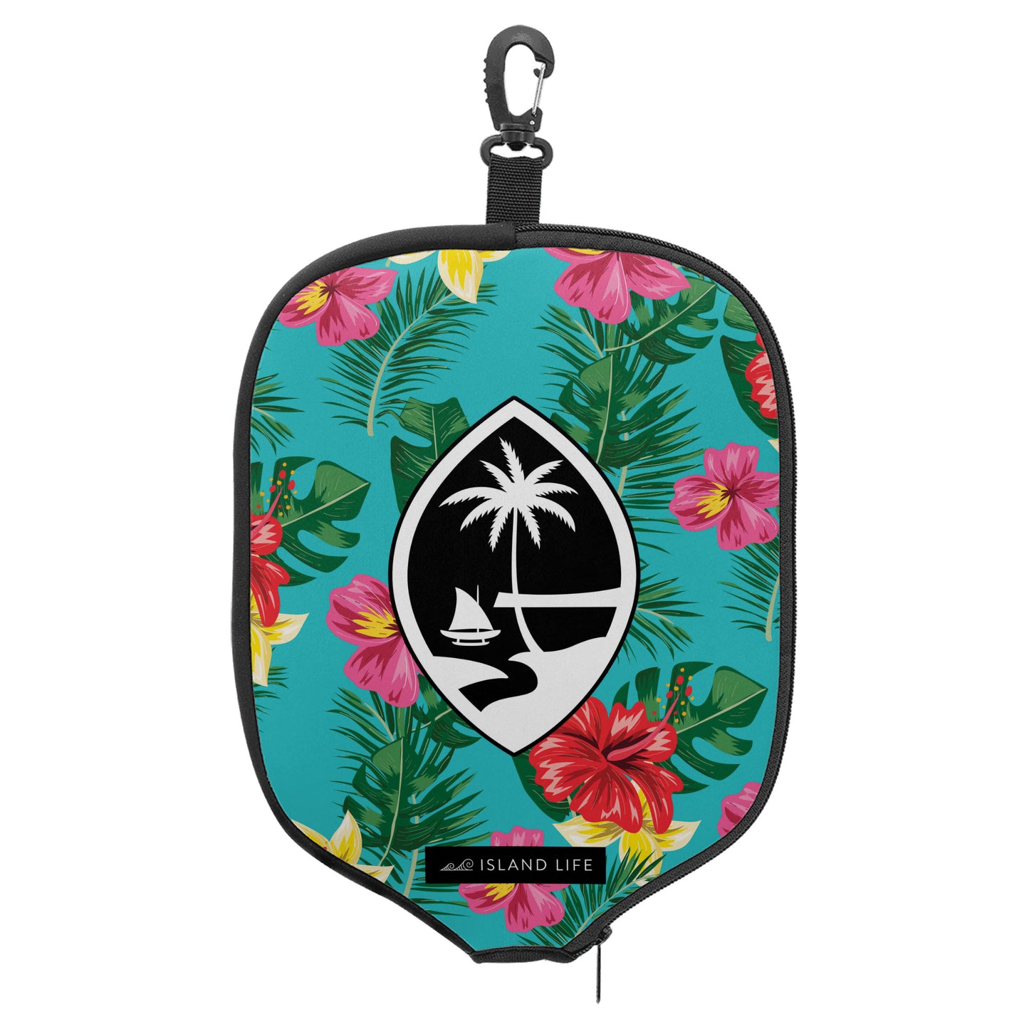 Floral Guam Pickleball Paddle Cover