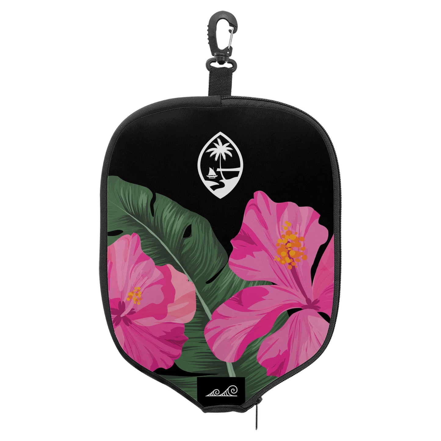 Guam Pink Hibiscus Paradise Pickleball Paddle Cover