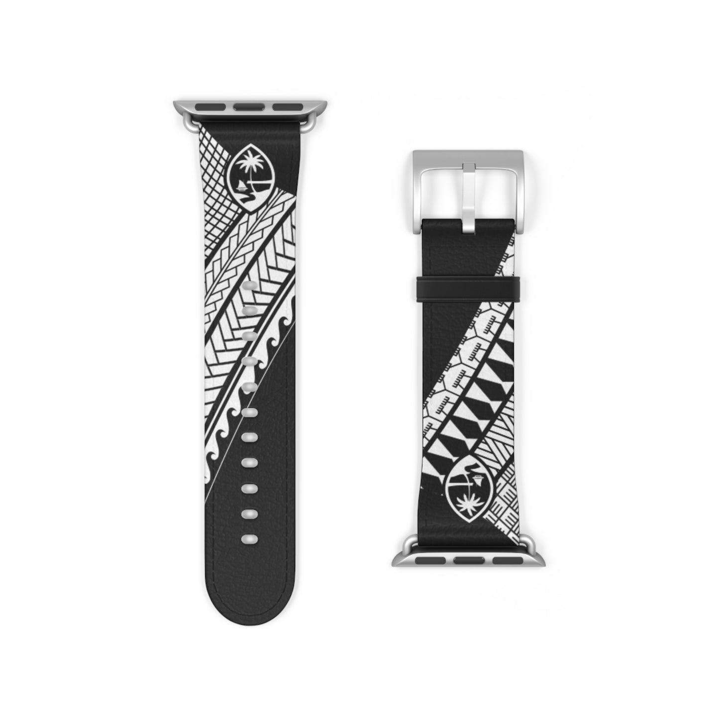 Guam Tribal Faux Leather Apple Watch Band