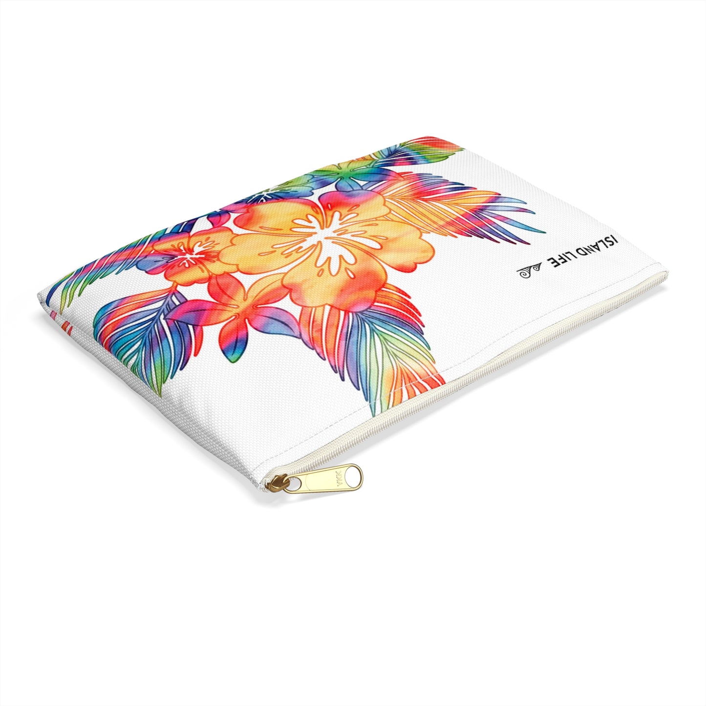 Tropical Hibiscus Tie Dye Guam CNMI Saipan Accessories Carry All Pouch