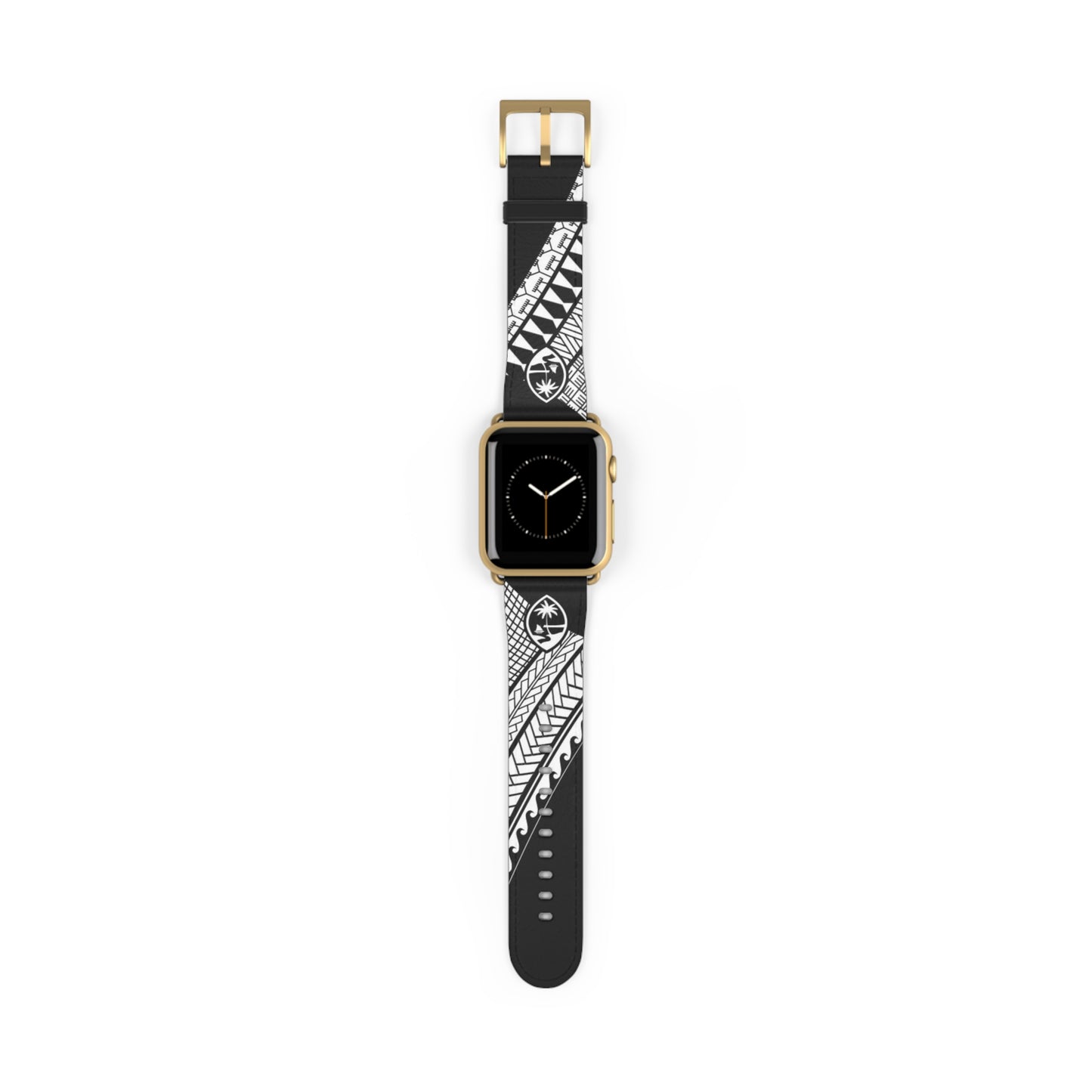 Guam Tribal Faux Leather Apple Watch Band