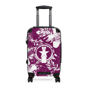CNMI Hibiscus Purple Carry On Cabin Suitcase