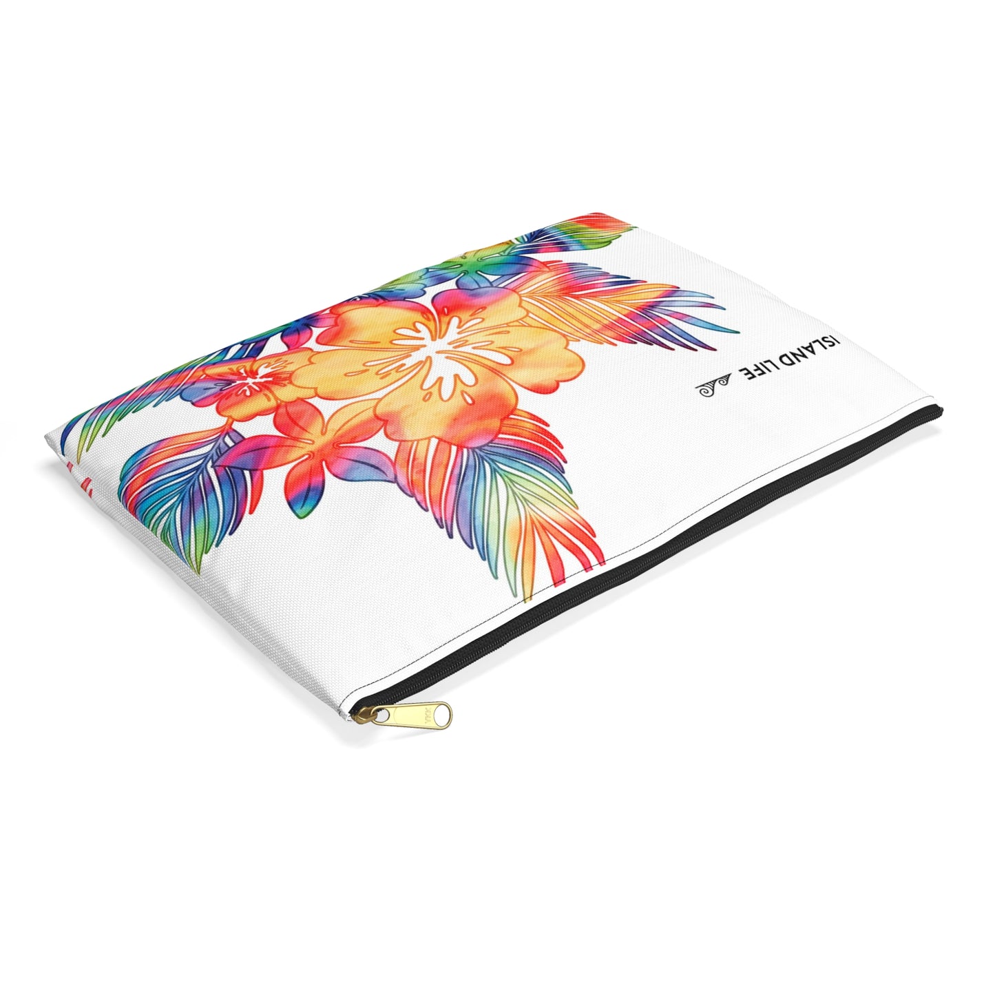 Tropical Hibiscus Tie Dye Guam CNMI Saipan Accessories Carry All Pouch