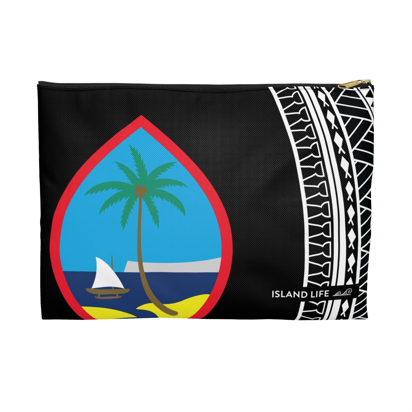 Guam Seal Tribal Accessories Carry All Pouch