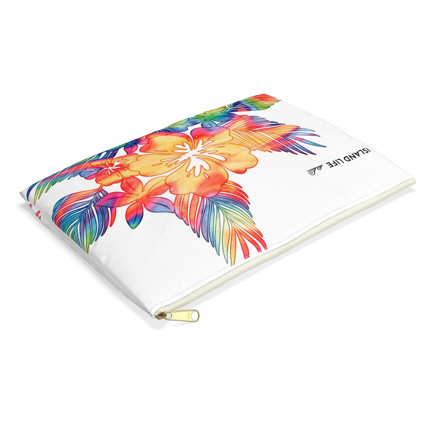 Tropical Hibiscus Tie Dye Guam CNMI Saipan Accessories Carry All Pouch