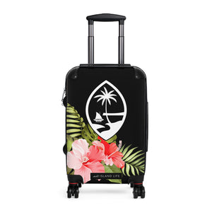 Guam Red Hibiscus Carry On Cabin Suitcase