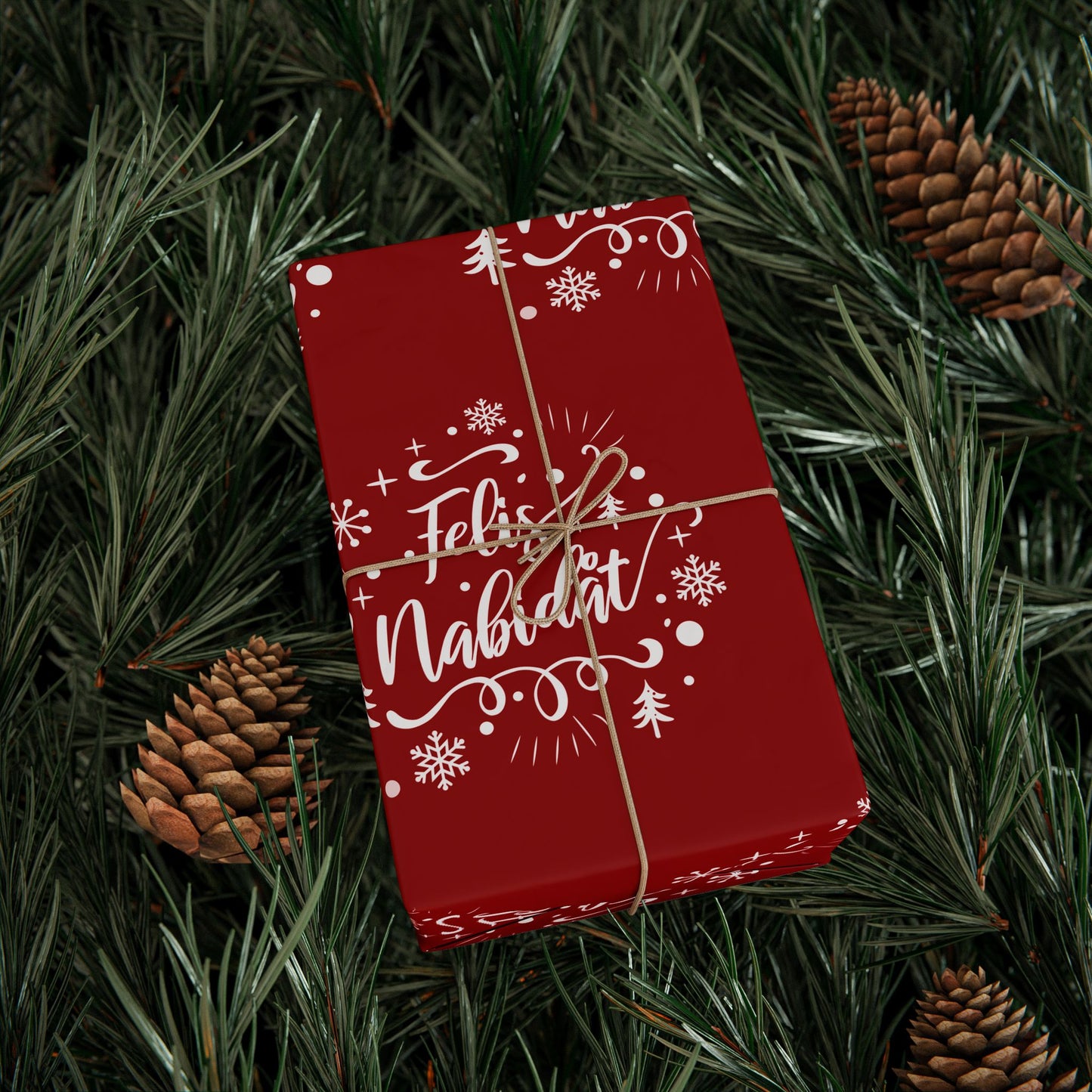 Felis Nabidat Red Guam CNMI Chamorro Gift Wrap Wrapping Paper