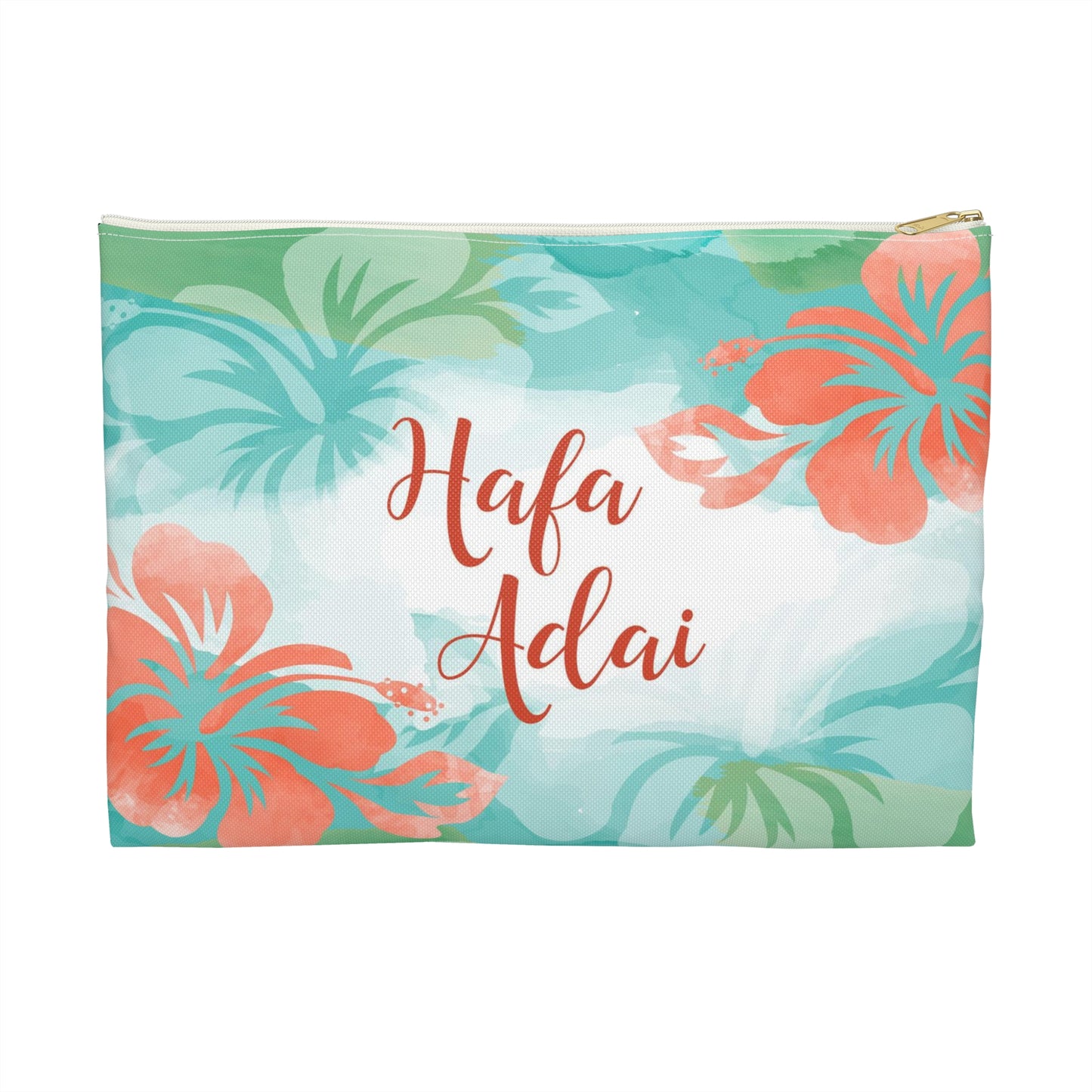 Hafa Adai Guam Chamorro Hibiscus Accessories Carry All Pouch