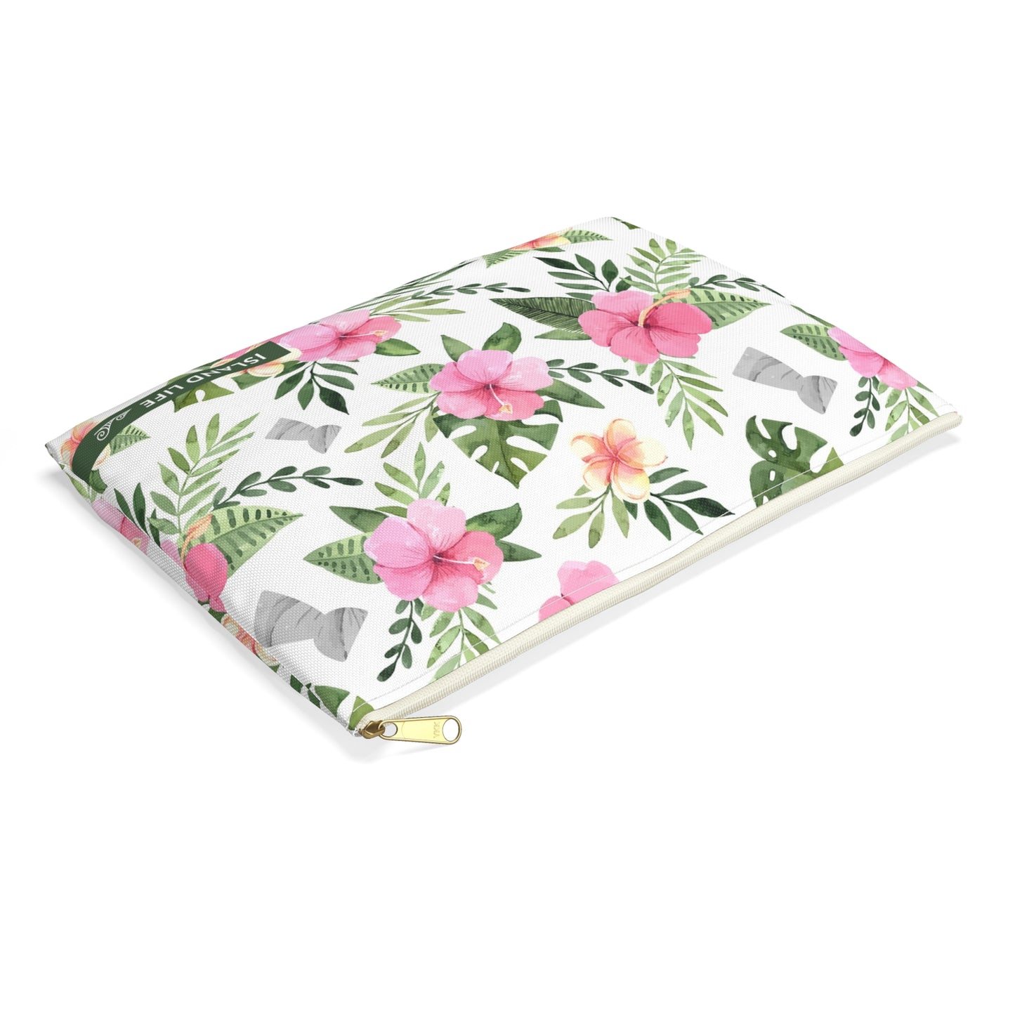 Latte Stone Pink Hibiscus Guam CNMI Accessories Carry All Pouch