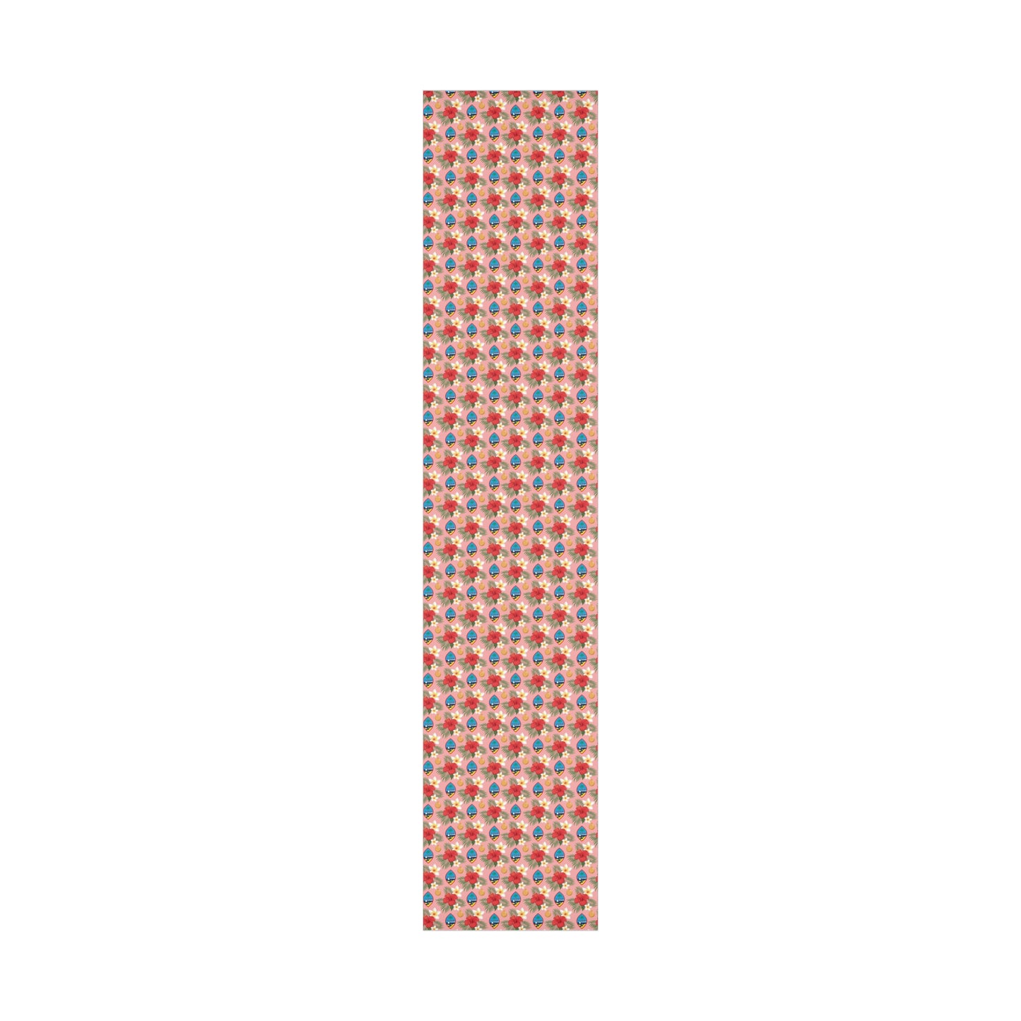 Guam Christmas Flowers Pink Gift Wrapping Paper