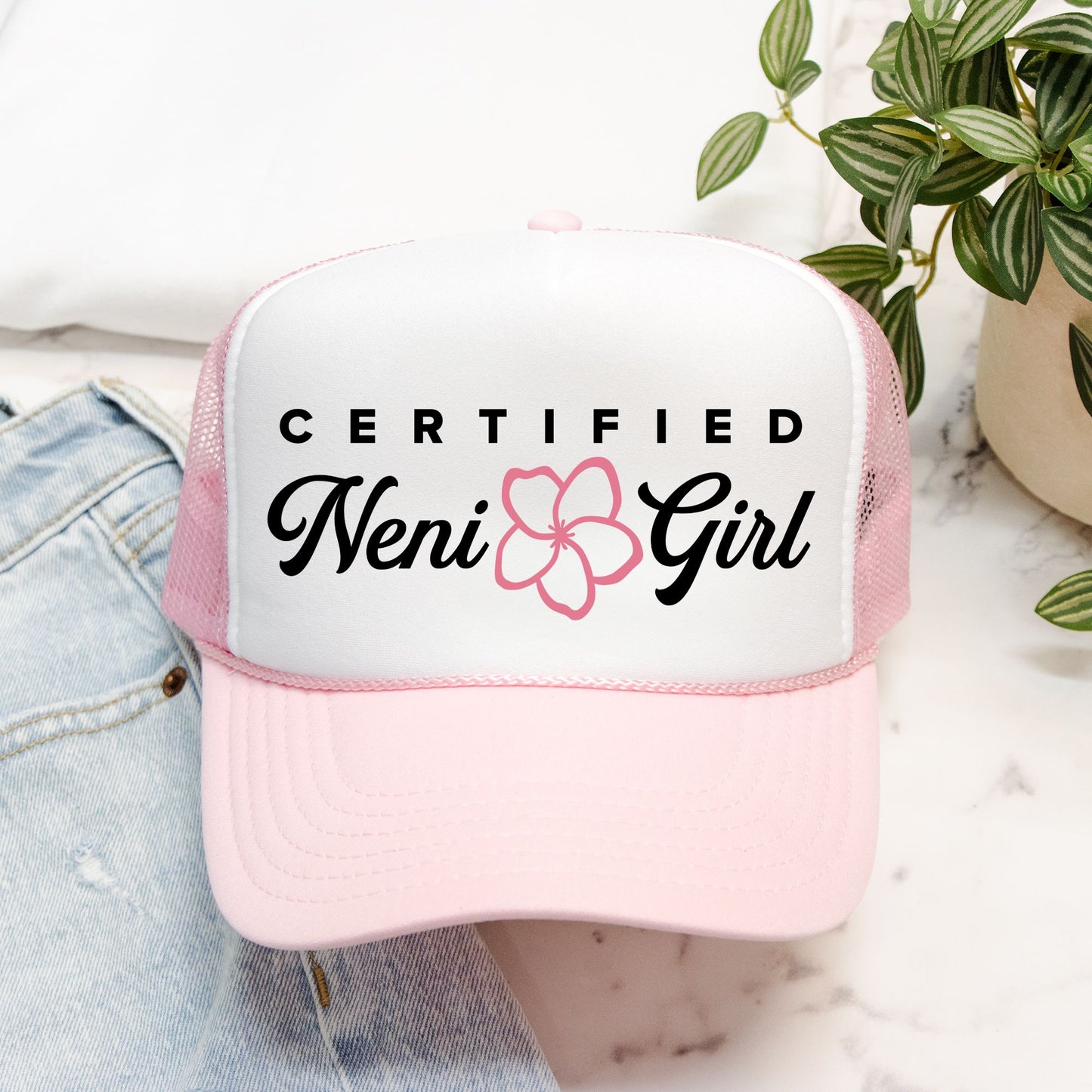 Certified Neni Girl Guam CNMI Foam Trucker Hat