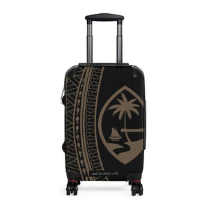 Guam Seal Brown Tribal Carry On Cabin Suitcase