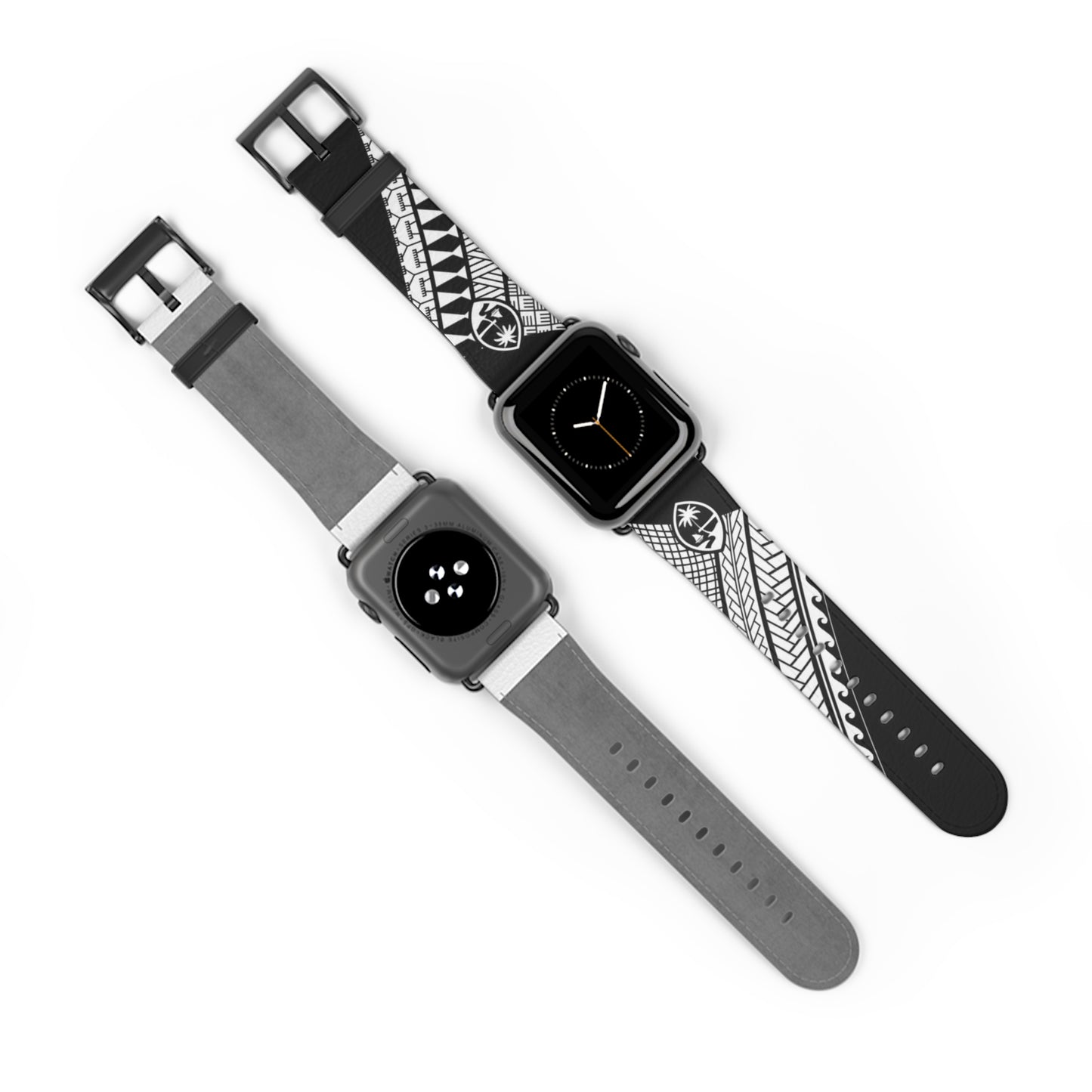 Guam Tribal Faux Leather Apple Watch Band