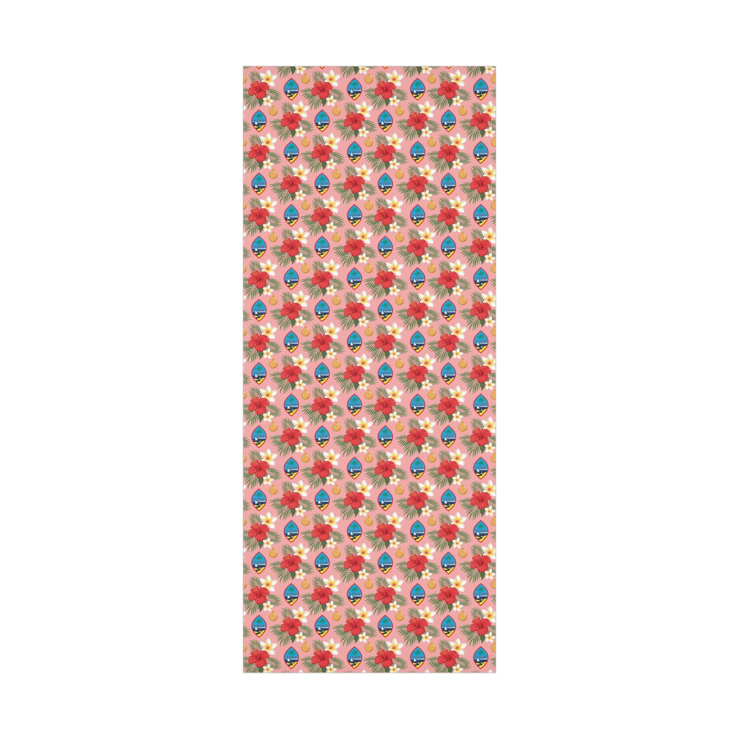 Guam Christmas Flowers Pink Gift Wrapping Paper
