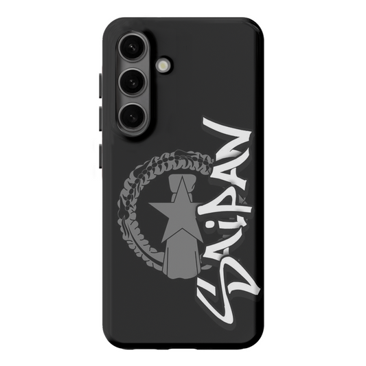 CNMI Seal Saipan Tagged Gray Premium Glossy Tough Phone Case