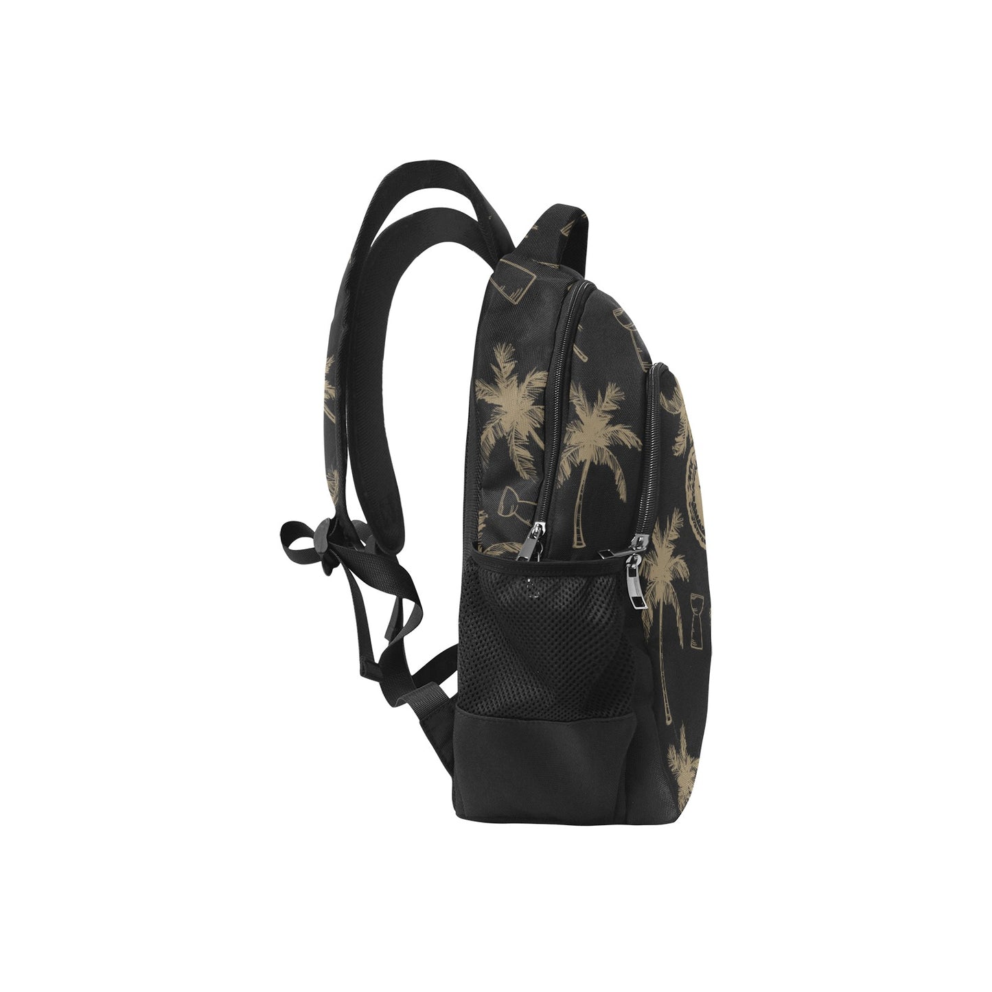 CNMI Latte Stone Coconut Trees Black Multifunctional Backpack