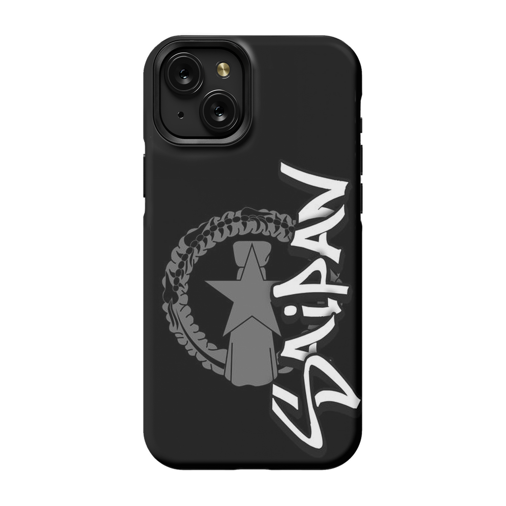 CNMI Seal Saipan Tagged Gray Premium Glossy Tough Phone Case