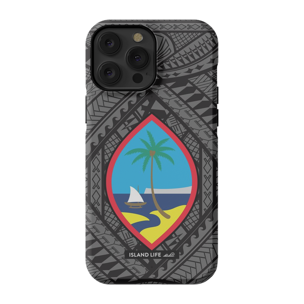 Guahan Tribal Black Premium Glossy Tough Phone Case