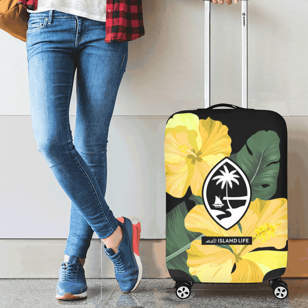 Guam Yellow Hibiscus Paradise Luggage Cover