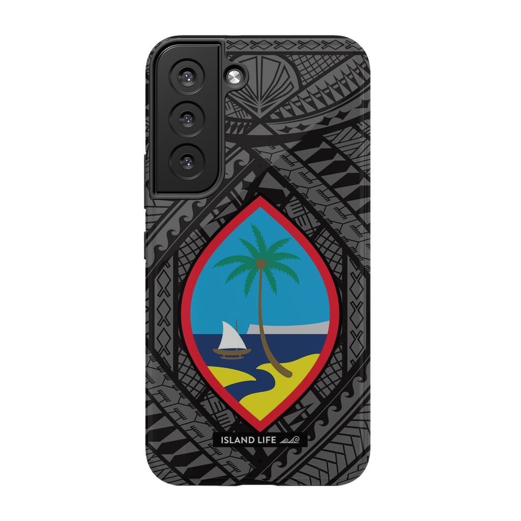 Guahan Tribal Black Premium Glossy Tough Phone Case