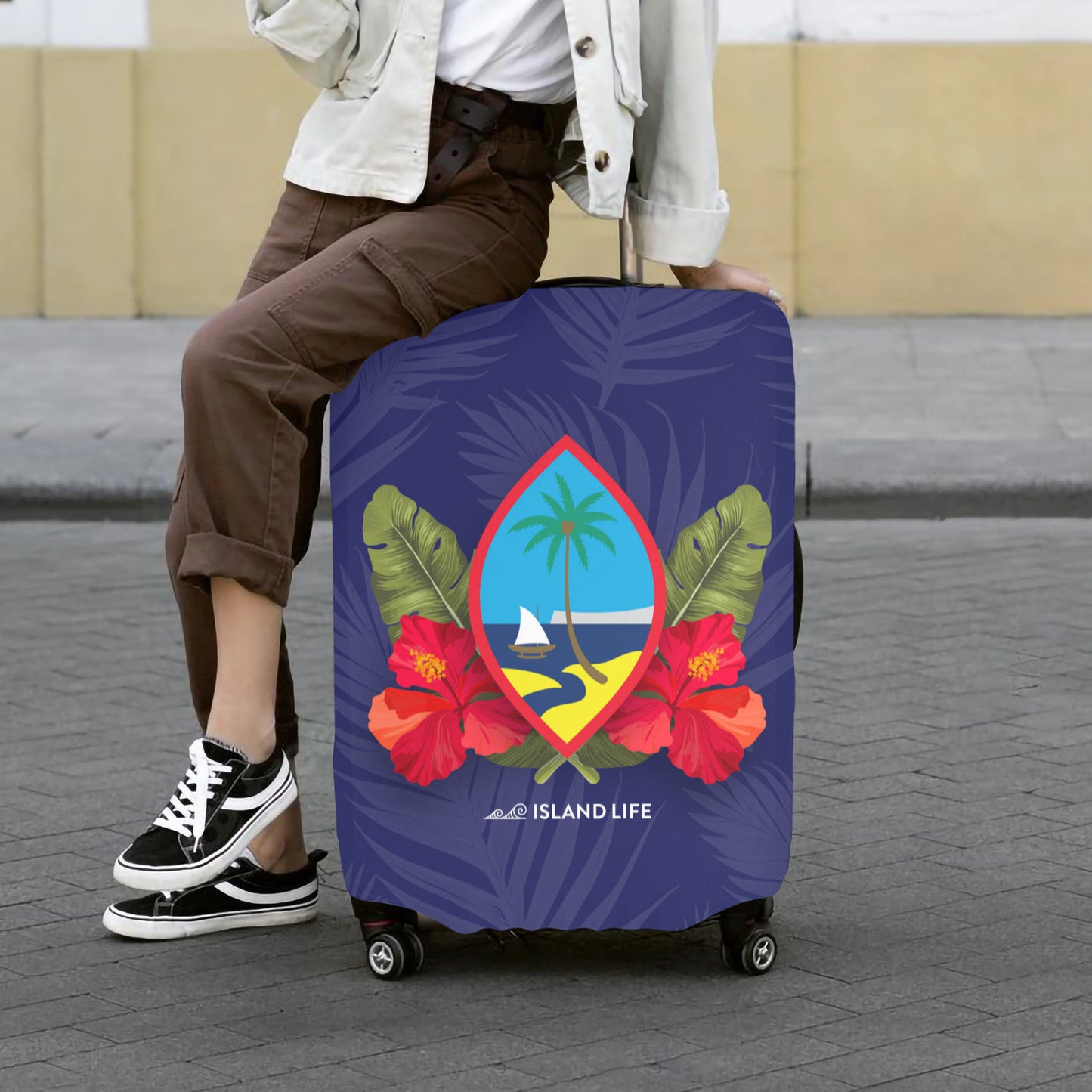 Guam Hibiscus Paradise Luggage Cover