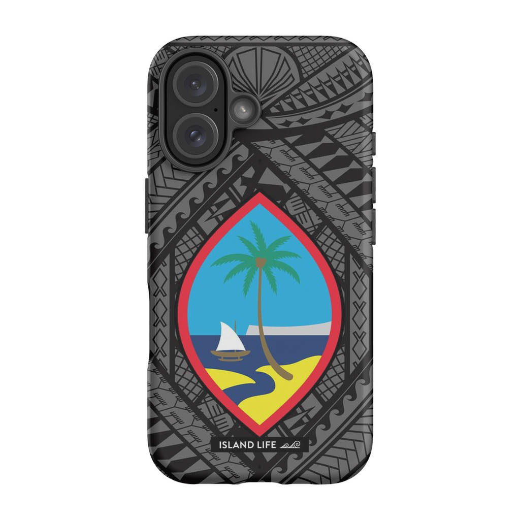 Guahan Tribal Black Premium Glossy Tough Phone Case