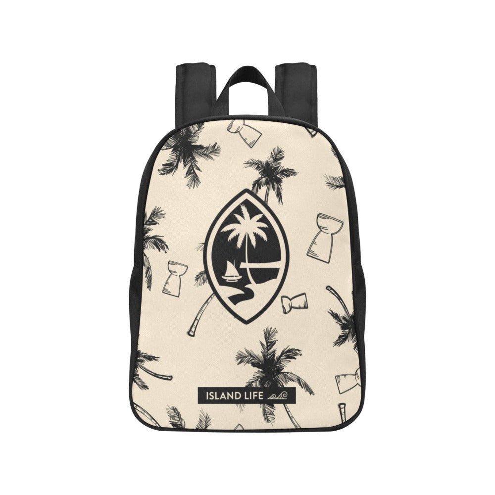 Guam Latte Stone Coconut Trees Khaki Preschool Backpack