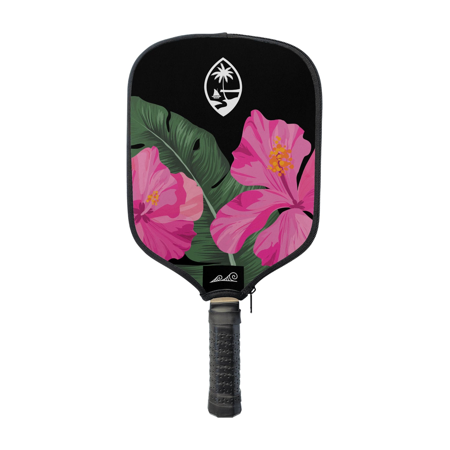 Guam Pink Hibiscus Paradise Pickleball Paddle Cover