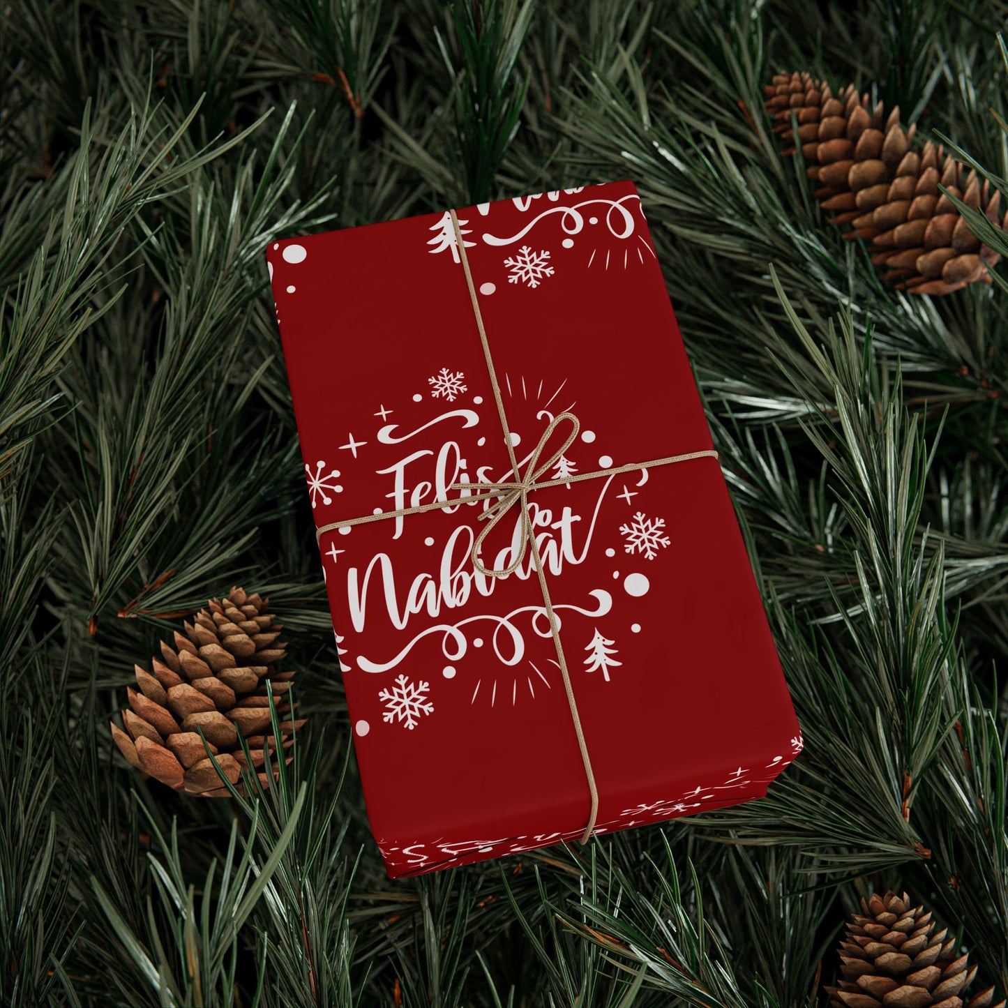 Felis Nabidat Red Guam CNMI Chamorro Gift Wrap Wrapping Paper