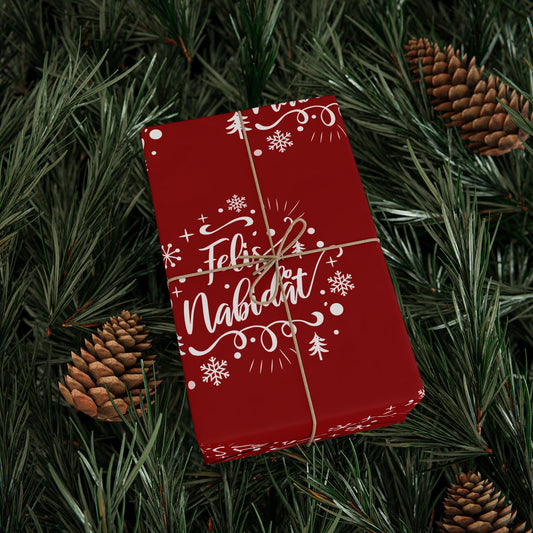 Felis Nabidat Red Guam CNMI Chamorro Gift Wrap Wrapping Paper