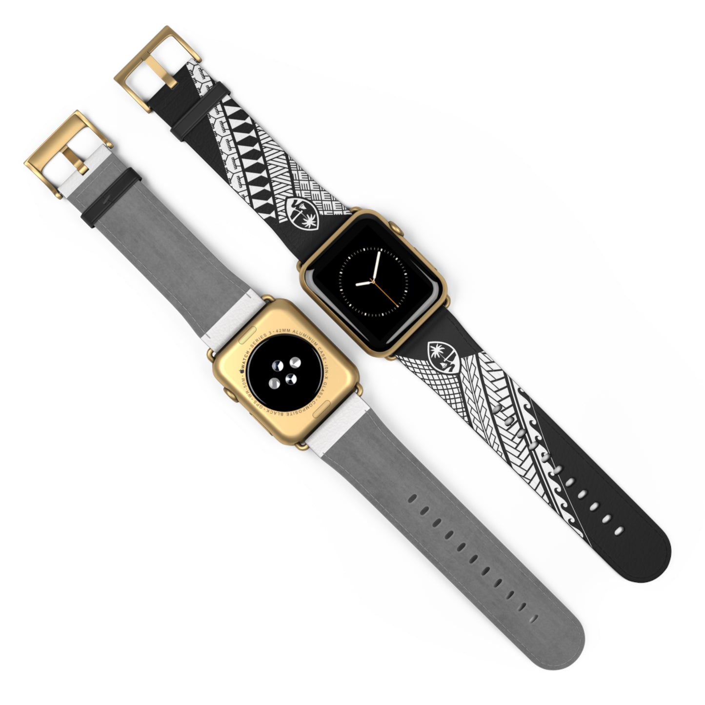 Guam Tribal Faux Leather Apple Watch Band