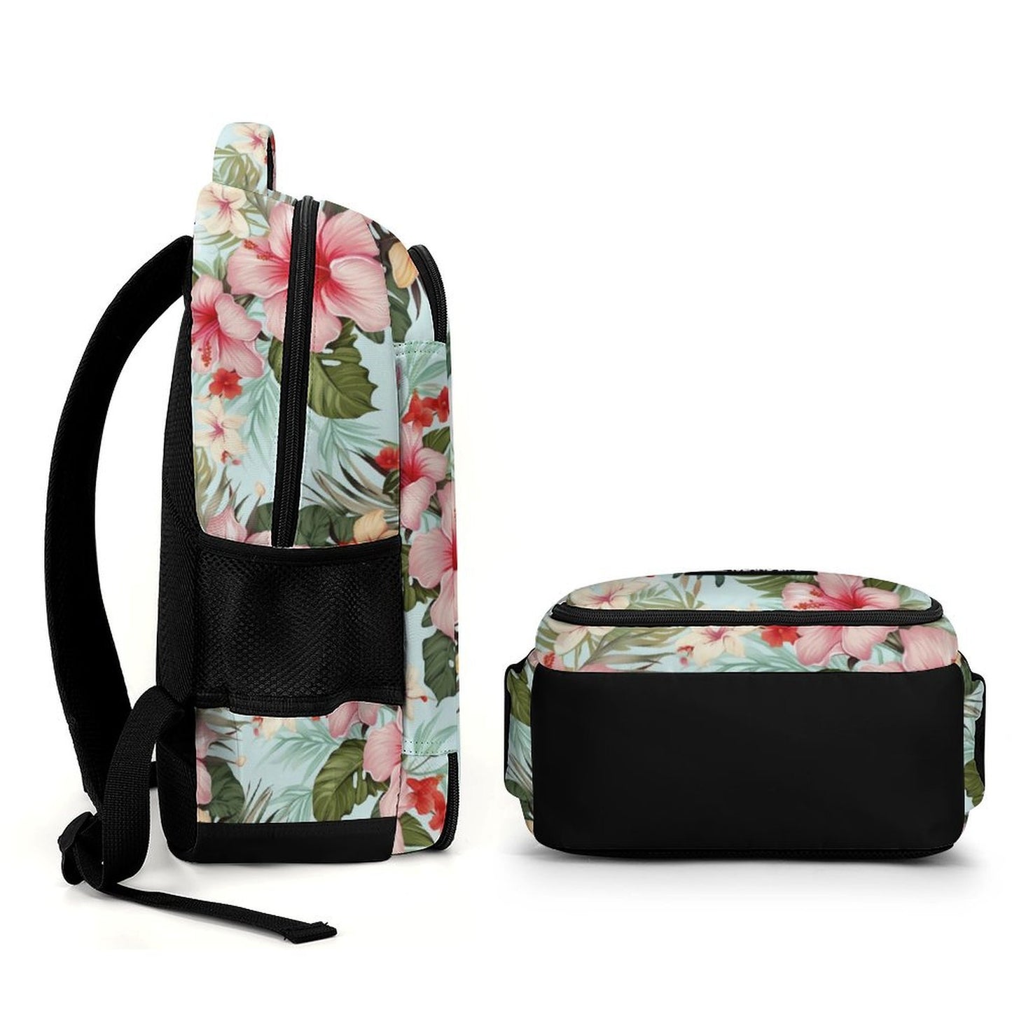 Guam Watercolor Flowers Organizer Backpack