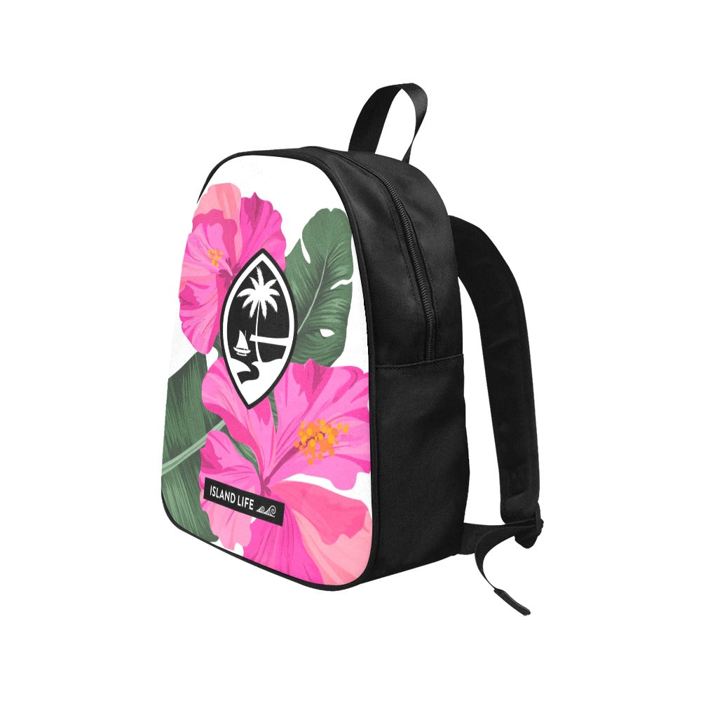 Guam Hibiscus Paradise Pink Preschool Backpack