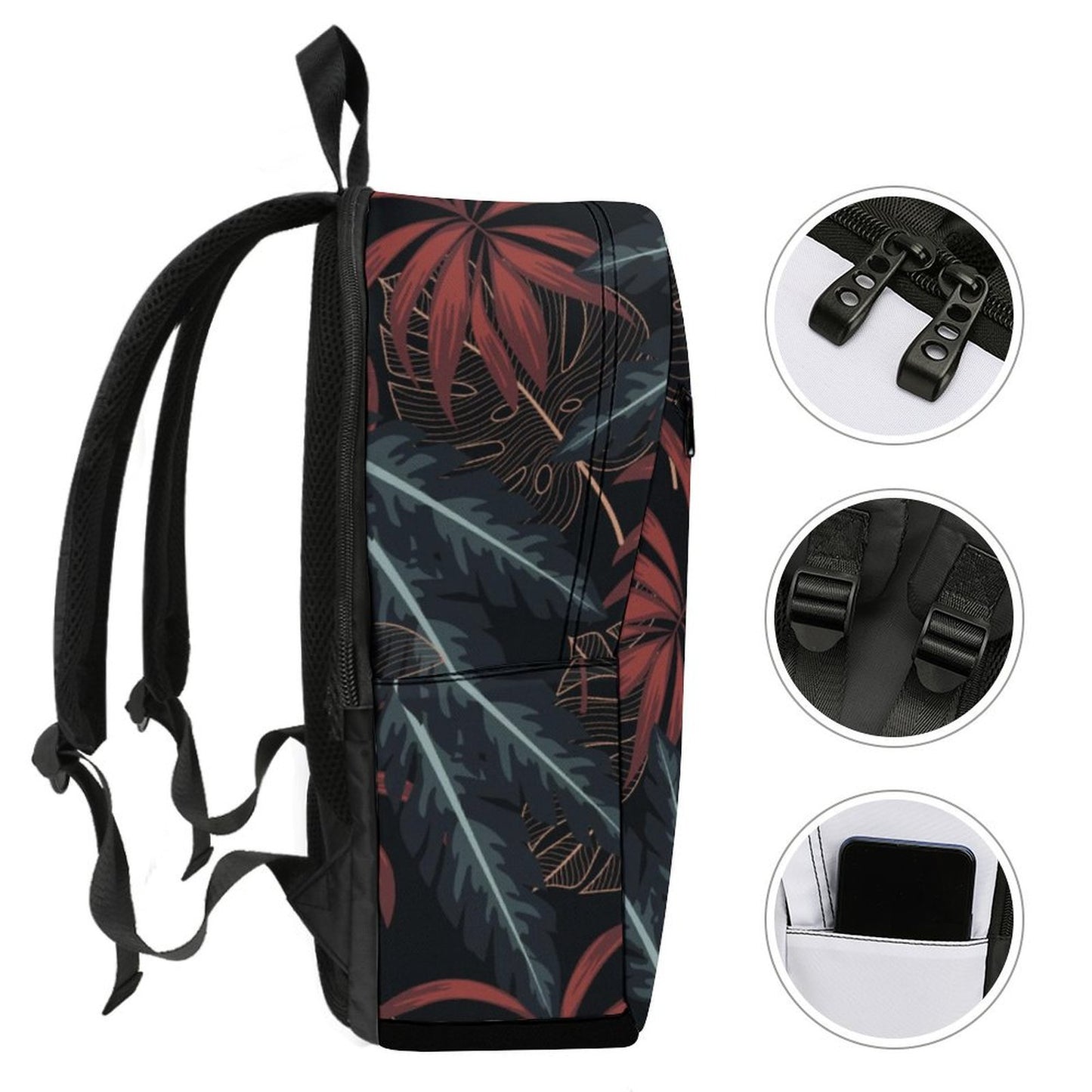 Guam Tropical Dark Dual-Compartment Backpack