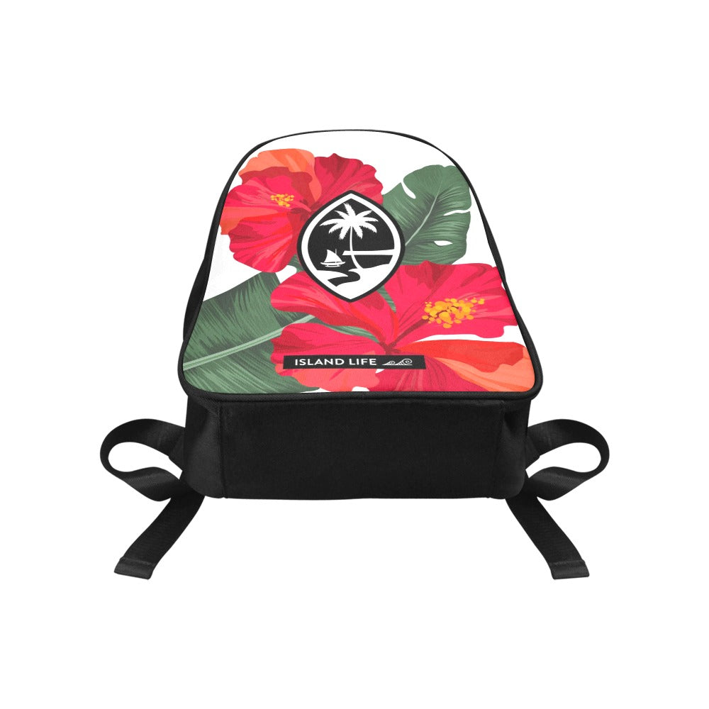 Guam Hibiscus Paradise Red Preschool Backpack