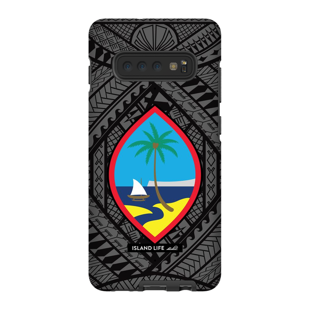 Guahan Tribal Black Premium Glossy Tough Phone Case
