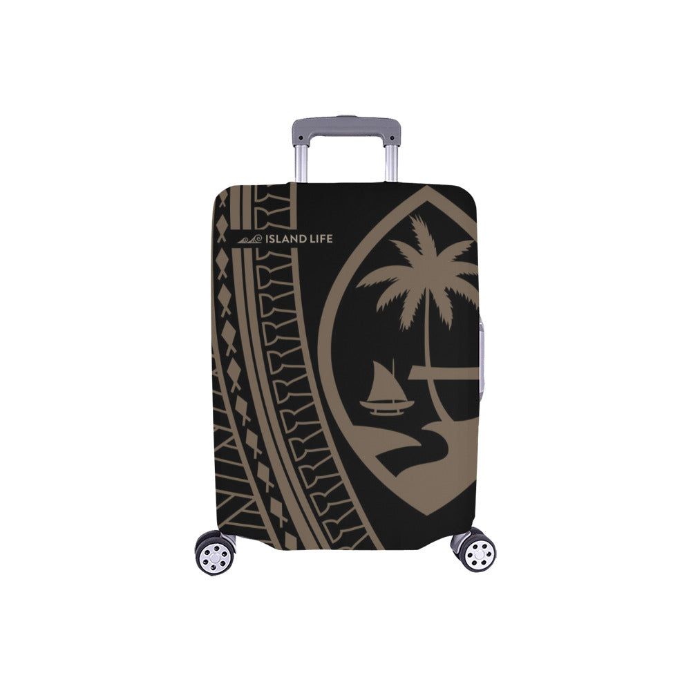 Guam Seal Brown Tribal Luggage Cover