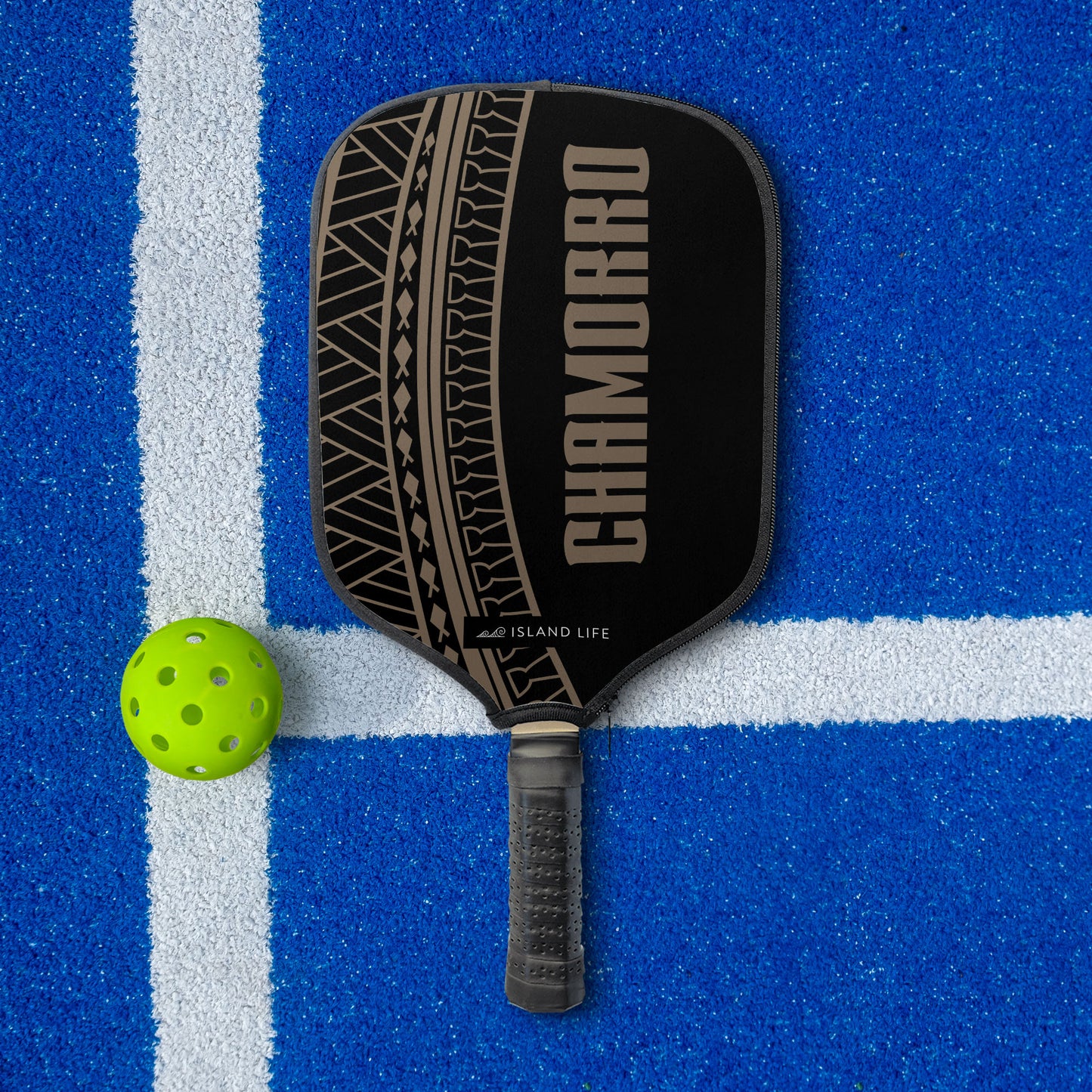 Chamorro Guam CNMI Tribal Pickleball Paddle Cover