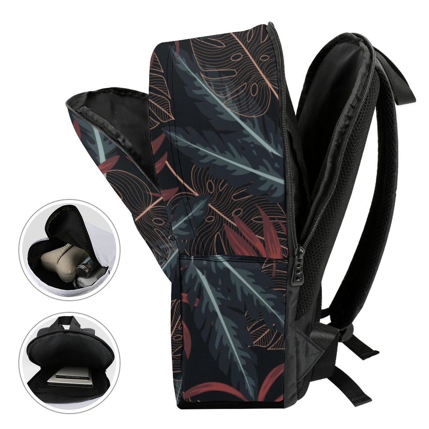 Guam Tropical Dark Dual-Compartment Backpack