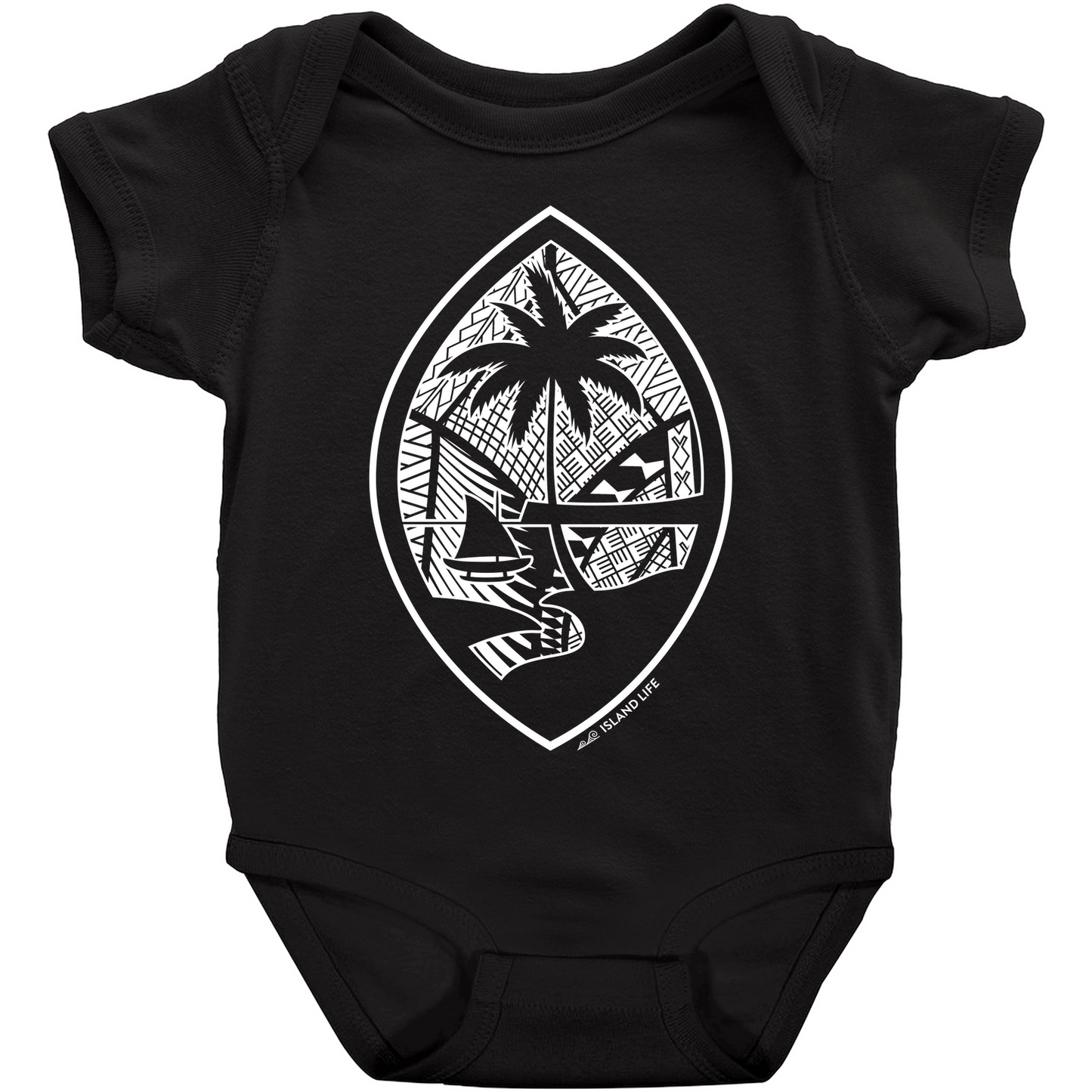 Tribal Guam Seal Baby One Piece Bodysuit