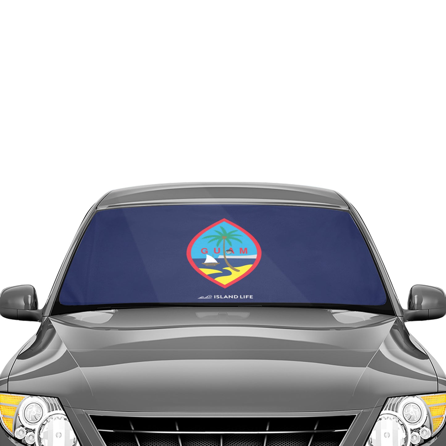 Guam Seal Car Sun Shade Umbrella