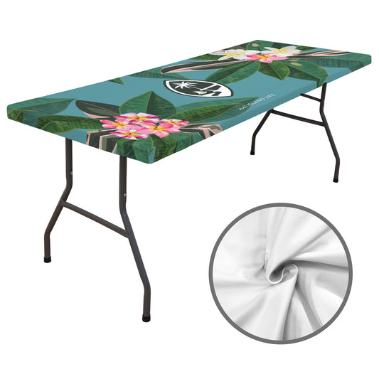 Guam Plumeria Fitted Tablecloth