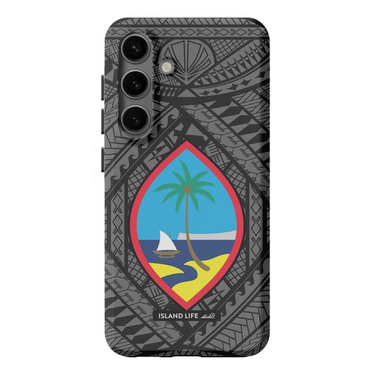 Guahan Tribal Black Premium Glossy Tough Phone Case