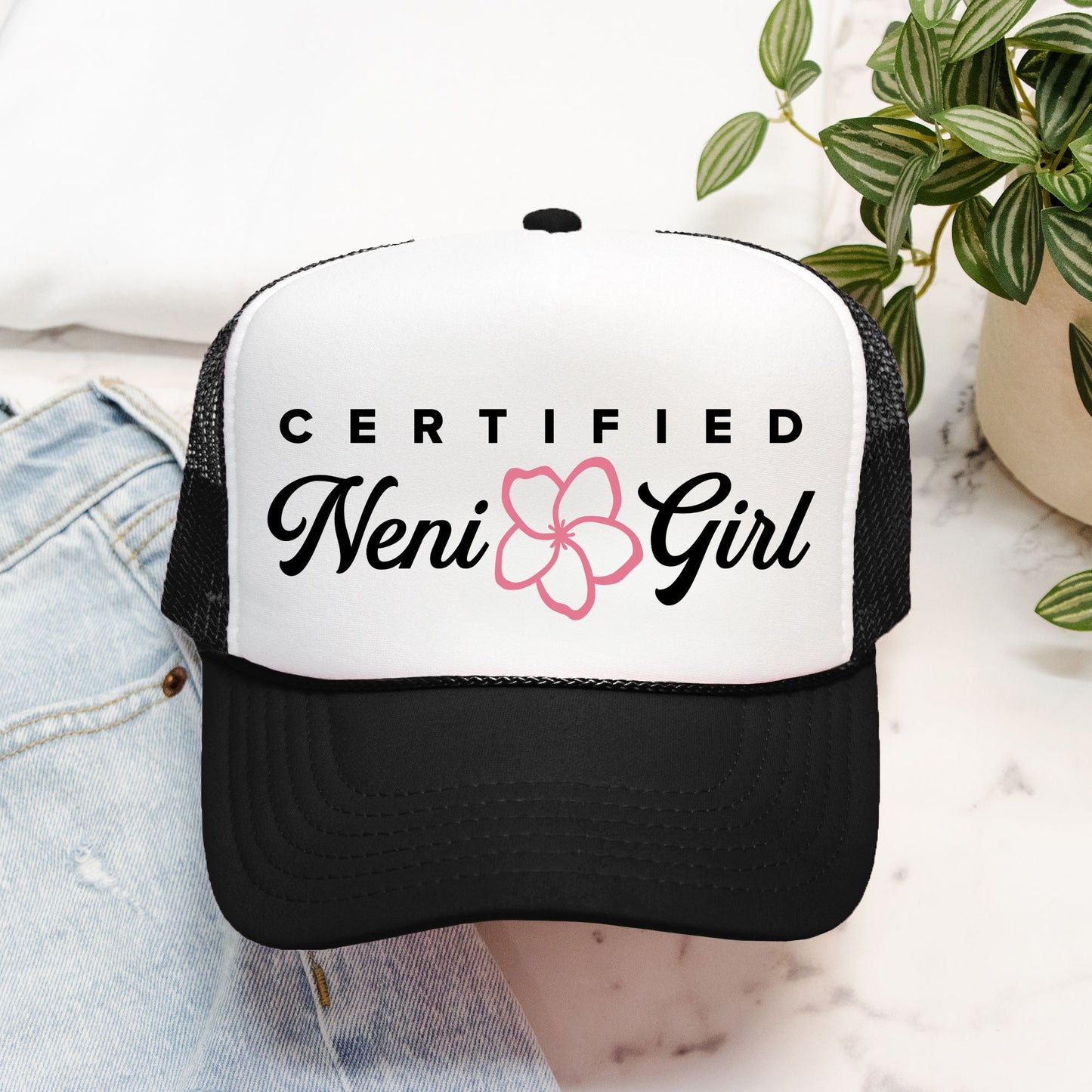 Certified Neni Girl Guam CNMI Foam Trucker Hat