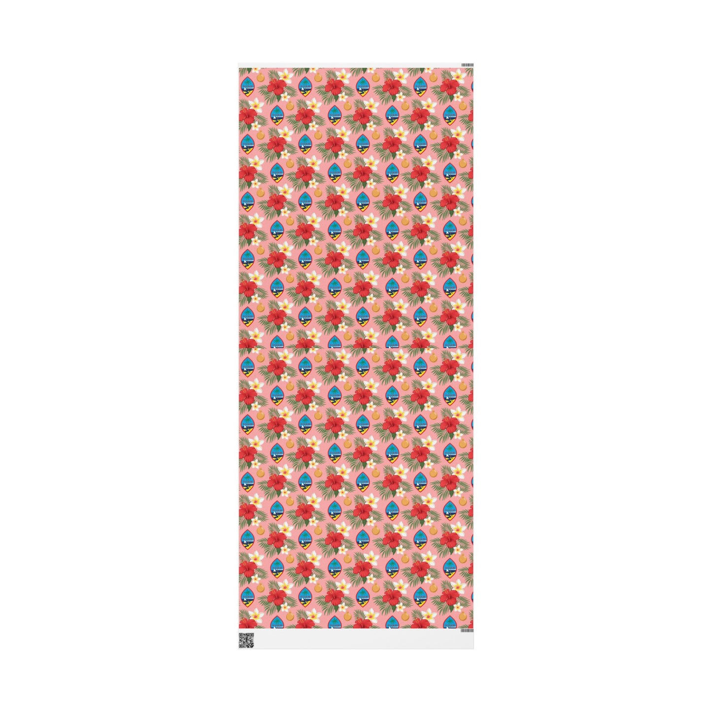 Guam Christmas Flowers Pink Gift Wrapping Paper