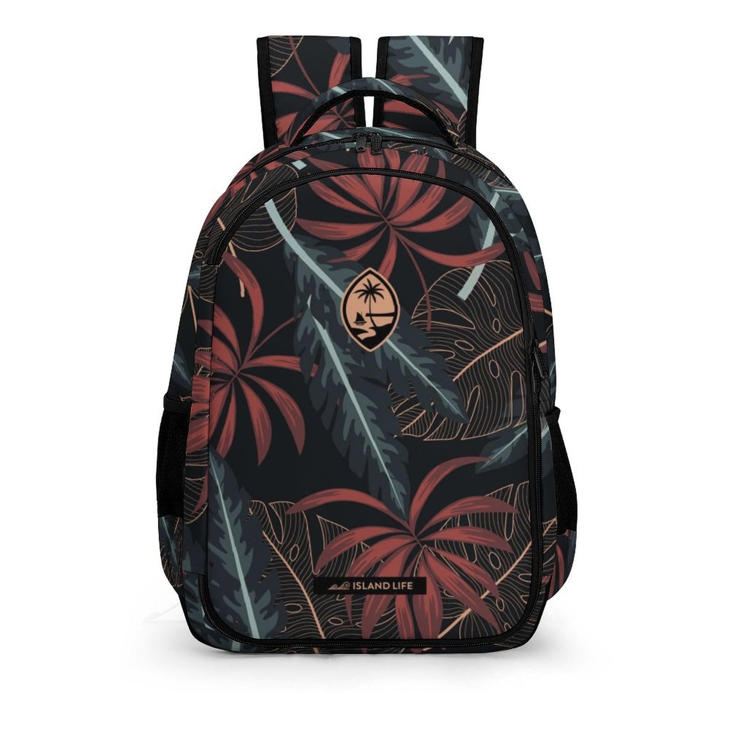 Guam Tropical Dark Organizer Backpack