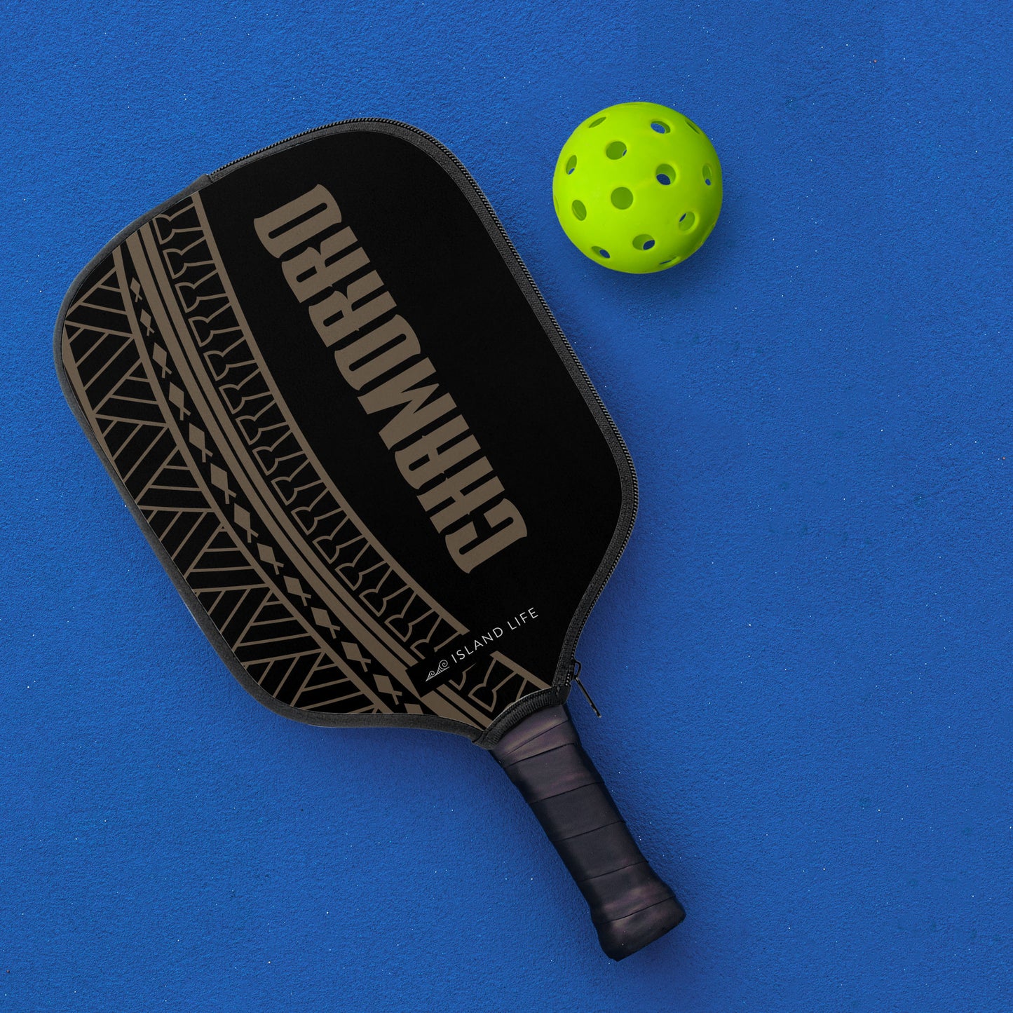 Chamorro Guam CNMI Tribal Pickleball Paddle Cover