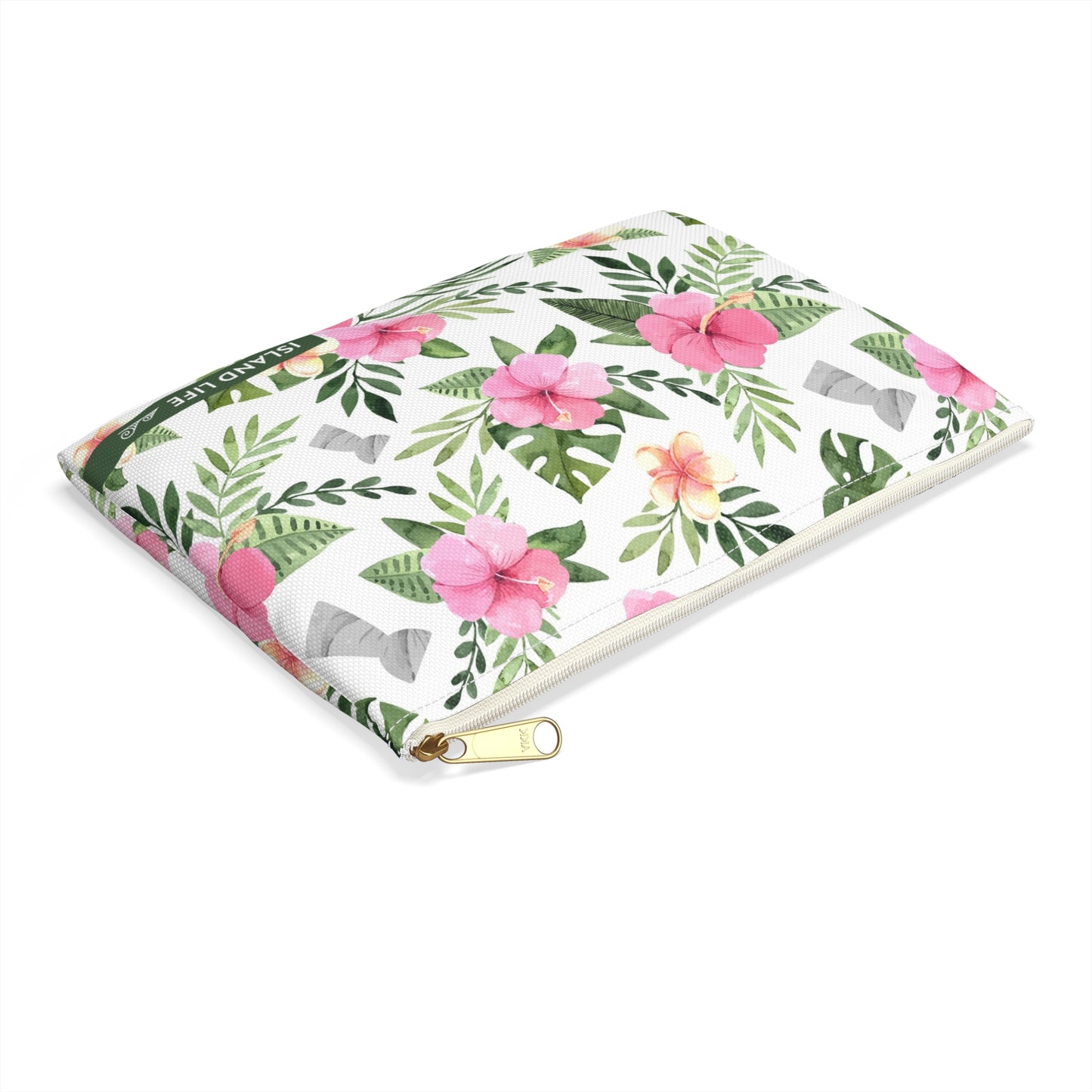 Latte Stone Pink Hibiscus Guam CNMI Accessories Carry All Pouch