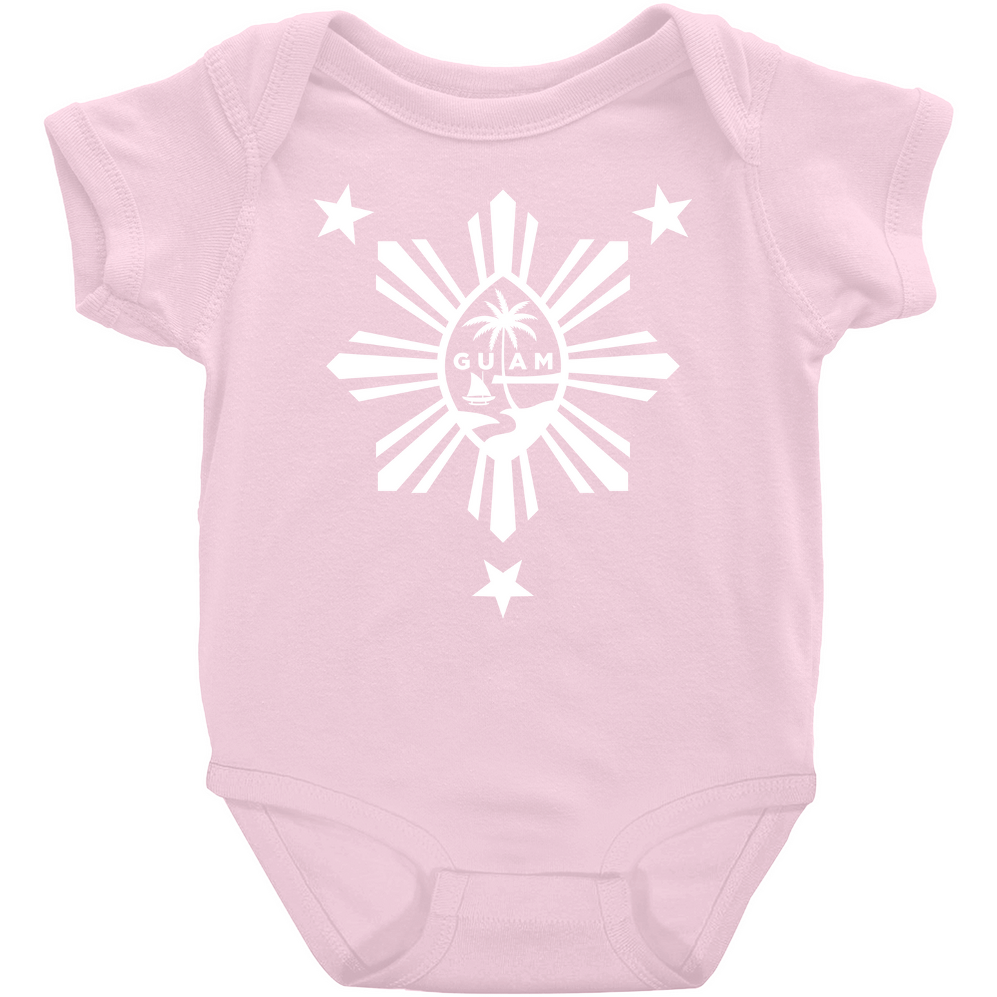 Guam Seal and Philippines Star Baby One Piece Bodysuit