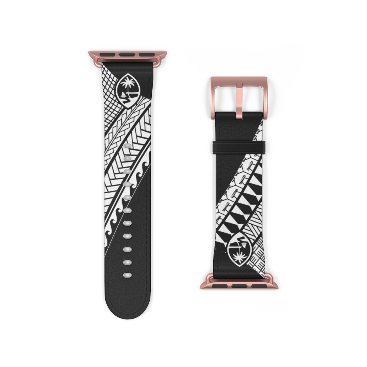 Guam Tribal Faux Leather Apple Watch Band